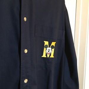 The Disney Store Mickey Dress Shirt X Large